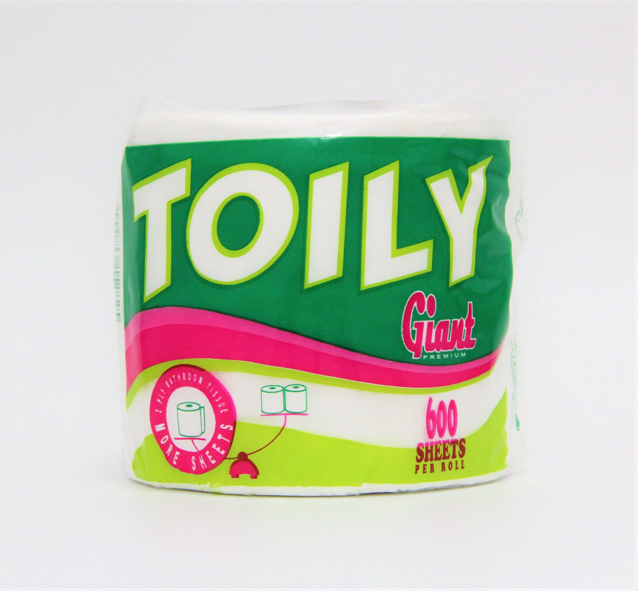 TOILY GIANT PREMIUM BATHROOM TISSUE 2PLY 600SHEETS - Iloilo Supermart 