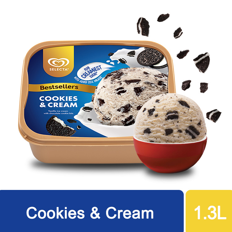 SELECTA COOKIES CREAM, Selecta Ice Cream Flavors 2020