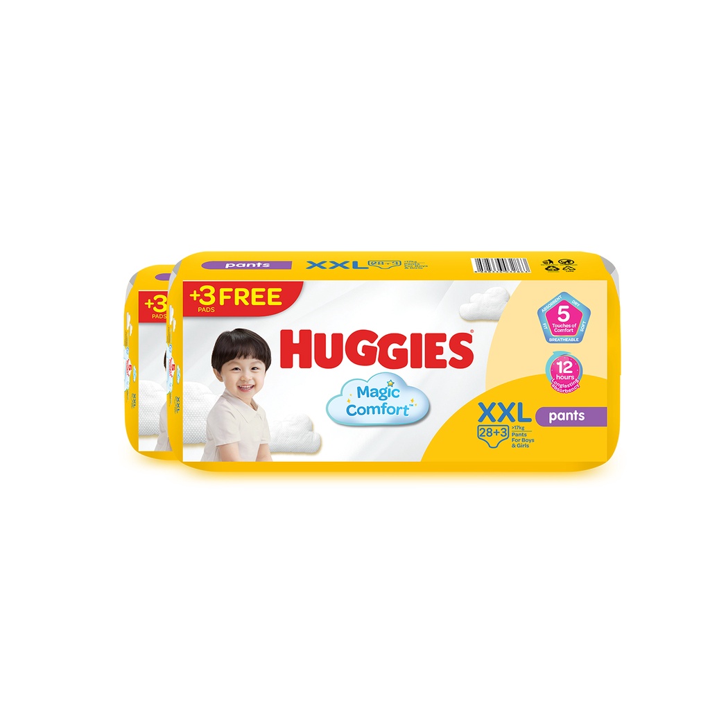 Huggies Wonder Dry Pants - Double Extra Large Size Diapers (XXL), 22 pcs -  My Market