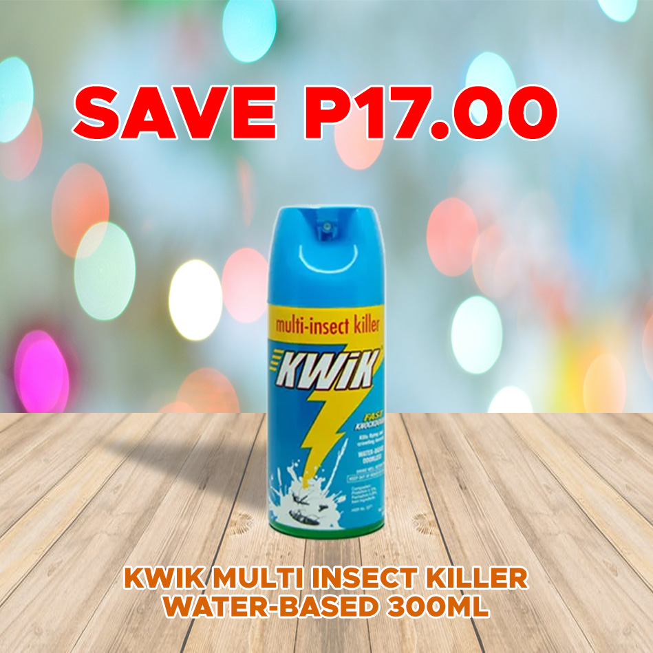 Kwik Multi Insect Killer WaterBased 300ml Save P17.00 Iloilo